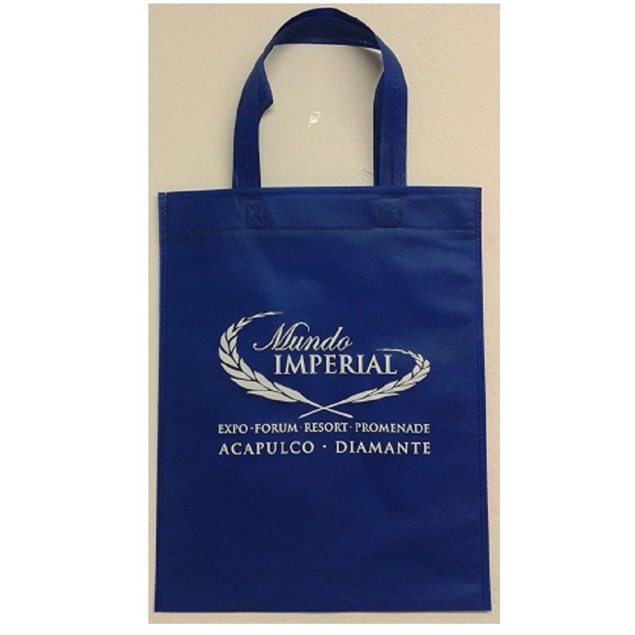 Sealed bag with handles, without gusset